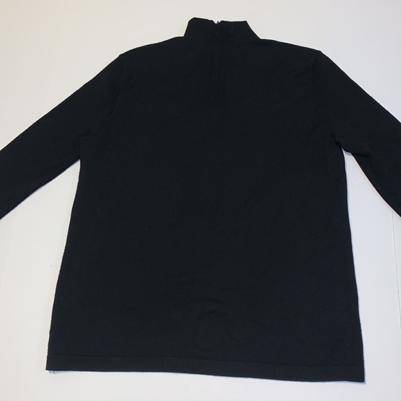 Akris Punto Black Wool Mock Neck Sweater - Women’s Size 10 - Picture 3 of 10